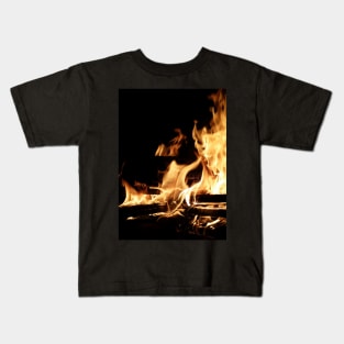 Fire, photography by Immortal Peaches Kids T-Shirt